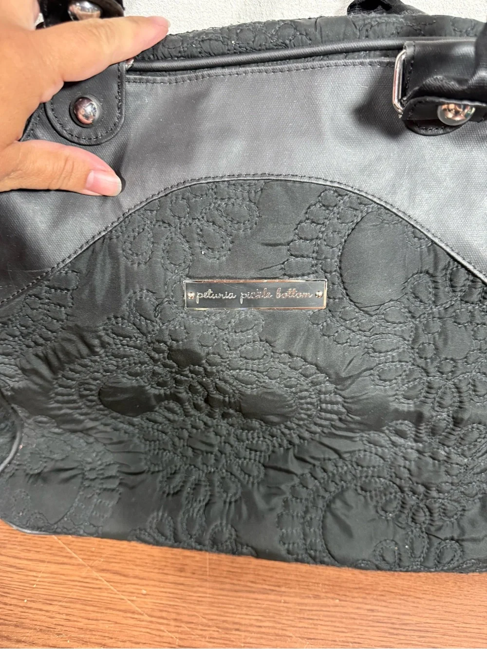 Petunia Pickle Bottom Sashay Satchel Convertible Backpack Diaper Bag